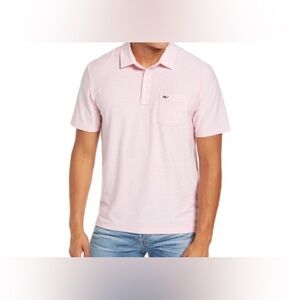 VINEYARD VINES Edgartown Regular Fit Polo In Strawberry Blonde men’s sz L